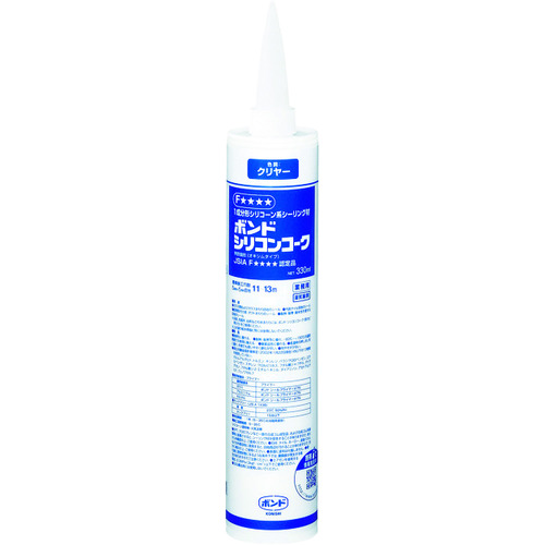 【TRUSCO】コニシ　シリコンコーク　クリヤー　３３０ｍｌ　＃５５３７８